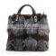 Fashionable Handbag Wholesale Bag Real Fox Fur Handbags For Ladies 2014