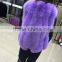 2015 the latest design fur vest, Blue Fox Fur Vest women's Clothing