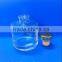Home fragrance wholesale 150ml round reed diffuser bottle with golden lid