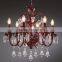 Classic and luxury modern coloured hand blown murano glass chandelier