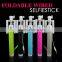 Wholesale products new fodable mini selfie stick with audio cable for smartphone