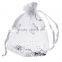 100pcs Luxury Bags Organza Jewerly Pouch Gift Storage Candy Bags With Beautiful Butterfly Patterns