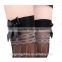 Leg Avenue Women's Fashion Thigh High Stockings with Silicone Lace Top