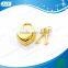 AJF Zinc Alloy Gold Heart Mini Metal Lock With Key