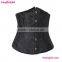 Black Tight Underbust Front Lace Up Waist Cincher Corset