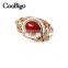 Fashion Jewelry Zinc Alloy Imitation Pearl Ring Vintage Style Women Party Show Gift Dresses Apparel Promotion Accessories