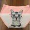 Ice Silk Women Briefs Seamless Sexy 3D Print Cats Panties 01