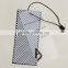 A set of hangtag for women's underwear including one black card tag,one Semi transparent PVC tag with string seal tag
