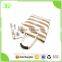 2016 Stripes Canvas Women Shopping Turkey Handbag wither Leather Twist Cotton Handle