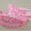 Girls Newest Lace Bowknot Ribbon Plastic Glitter Princess Hairband