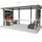Stainless Steel Bus Stop Shelter with Advertising Light Box for Street Construction