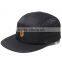 High Quality Plain Orange Printed 5 Panel Cap Flat Brim Custom Logo 5 Panel Hat