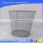 ISO China rubbish waste bin, galvanized waste bin, decorative waste bin