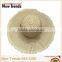 Waves brim handmade crocheting straw hat