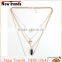 Fashion multilayer long cross pendant chain necklace wholesale