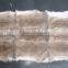 Natural White 100% Real Rabbit Fur Plate / Fur Blanket For Garments