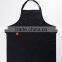 Black canvas kitchen work apron for wholesale