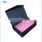 clothing packaging paper box with ribbon and custom design