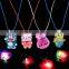 Cartoon Light Up LED Flashing Party Necklace Pendants