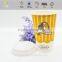 double wall custom LOGO printed disposable plastic cup with lid