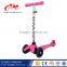 Three PU wheels children kick scooter / dirts frog kick scooter for kids / 2 in 1 kick scooter with seat MADE IN CHINA