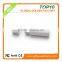 White plastic usb flash drive customize logo