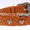 korea style fashion rivet diamante ladies and women all-match pigskin leather wide waist belt