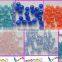 Dark blue ab color Round Acrylic beads colorful ab effect transparent Beads with two holes 3mm to 16mm