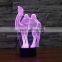 3D Optical Night Light Camel 7 RGB Light Colors 10 LEDs AA Battery or DC 5V Mixed Lot