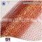 Orange color diamand mesh for table cloth