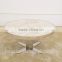 Glass top Stainless Steel marble Tea Table Series Marble Living table