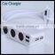 3 Cigarette Lighter Smart Fast 4 Port Usb Charger