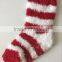 Baby/ kids velvet plush warm socks with silicon dots