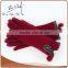 Mirco Velvet Red Hand Gloves for Outdoor Sports