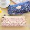 Soft Cotton Countryside Floral Pencil Pen Case Cosmetic Makeup Bag Pouch