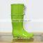 2015 fashion ladies green sexy rain boots with shoe lace