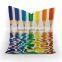 2016 latest design throw pillow cover colour pen painting design backrest pillow cover