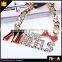 Hip Hop Design Letter Charms Necklace,Alloy Heels With Full Crystal and Enamel Necklace