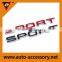 Wholesale sport chrome adhesive letters custom logo stickers