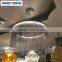 Hotel Decorative Chandelier Lights Gold Sliver Aluminum Chain Chandelier