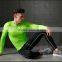 Solid green glow in the dark style gym stretch wear for men