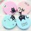 PU leather handmade foldable beauty folding compact cosmetic mirror for girls