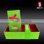 Elegant Green Customized Canbe sealed Paper Bag and box set