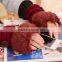Woman Winter Half Finger Fur Gloves