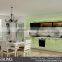 Homesung lacquer colorful melamine kitchen cabinet