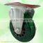 Green PVC Wheel 75mm Metal Screw Lock Hardware Caster Wheel