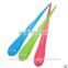 100pcs ice cream spoon artistic special drops of water shape 3 colors blue green and pink restaurant ice cream shop supermarket