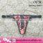 Polyester & spandex fitness women panties intimate lady Anti-Bacterial underwear charming sexy lady open Thong