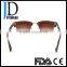 Hot Sell Custom made OEM Fashion Half-Rim Wooden Sunglasses