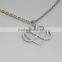 Fashion Women Silver Stainless Steel Cutting Heart Infinity Necklace Charm Jewelry
